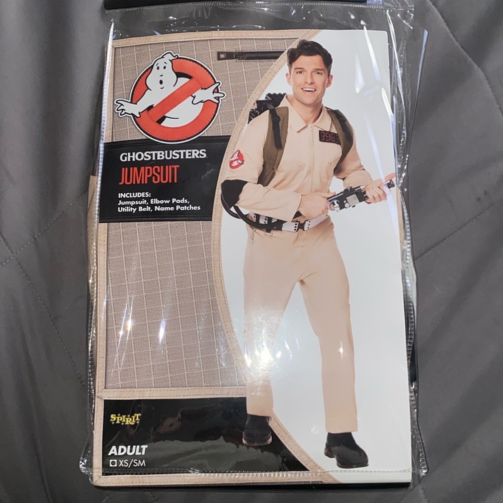 Ghostbusters Jumpsuit, elbow pads,utility belt,name patches, size xs/sm